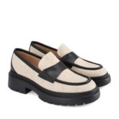 Женские демисезонные лоферы EKONIKA EN00750CN-02-beige-black-24L фото 3