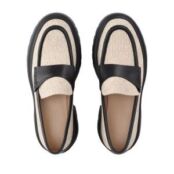 Женские демисезонные лоферы EKONIKA EN00750CN-02-beige-black-24L фото 4