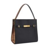 Женская сумка кросс-боди EKONIKA PREMIUM PM38155-1-black-tabacco-24L фото 3