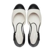 Женские балетки Мэри Джейн EKONIKA PREMIUM PM00766CN-06-white-black-25S фото 4