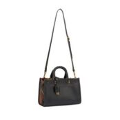 Женская сумка кросс-боди EKONIKA PREMIUM PM38420-black-tabacco-24W фото 5