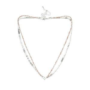 Женские колье (набор 2 шт.) EKONIKA EN41556-pink-silver-25S фото 1