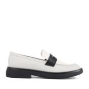Женские демисезонные лоферы EKONIKA EN00778CN-03-white-black-24L фото 1