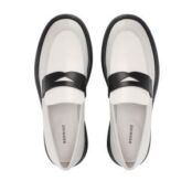 Женские демисезонные лоферы EKONIKA EN00778CN-03-white-black-24L фото 4
