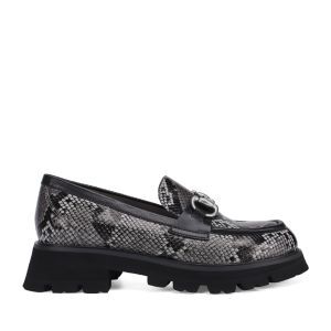 Женские демисезонные лоферы EKONIKA PREMIUM PM00083CN-04-snake.grey-24W фото 1