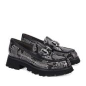 Женские демисезонные лоферы EKONIKA PREMIUM PM00083CN-04-snake.grey-24W фото 3