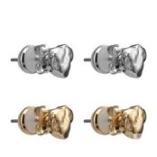 Женские серьги (набор 2 пары) EKONIKA EN49606-silver-gold-24W фото 1