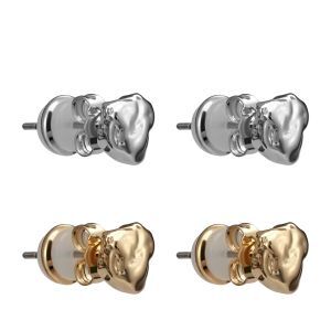 Женские серьги (набор 2 пары) EKONIKA EN49606-silver-gold-24W фото 1