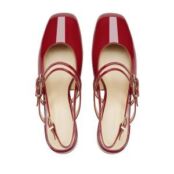 Женские туфли слингбэки EKONIKA EN01246CN-04-berry-25S фото 4