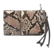 Женская сумка-чехол и визитница (комплект) EKONIKA PREMIUM PM38406-snake.brown-24W фото 1