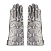 Женские перчатки EKONIKA PREMIUM PM33280-1-snake.grey-black-24W фото 1