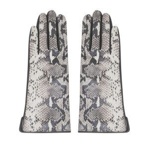 Женские перчатки EKONIKA PREMIUM PM33280-1-snake.grey-black-24W фото 1