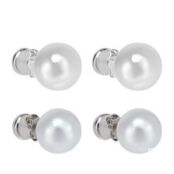 Женские серьги (набор 2 пары) EKONIKA EN49515-silver-white-25S фото 1
