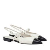 Женские балетки слингбэки EKONIKA PREMIUM PM09052CN-04-white-black-25S фото 3