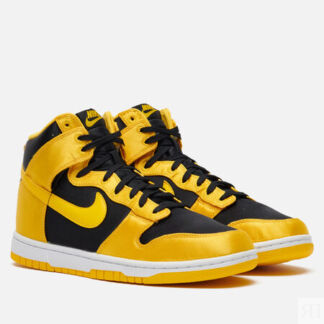 Кроссовки Nike Wmns Dunk High, цвет жёлтый, размер 38 EU