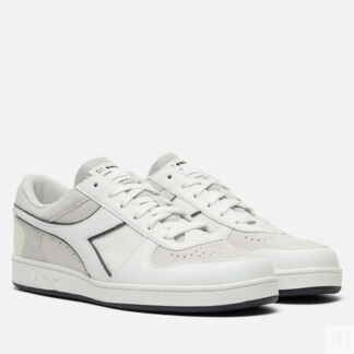 Кроссовки Diadora Magic Basket Low Tech, цвет серый, размер 38.5 EU