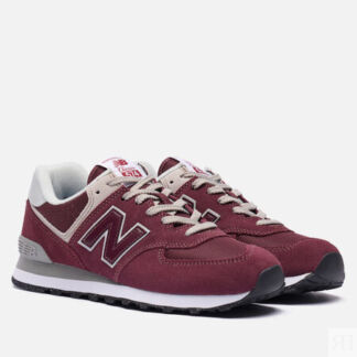 Кроссовки New Balance ML574EVM, цвет бордовый, размер 44 EU