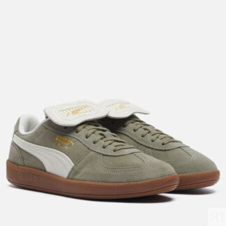 Мужские кроссовки Puma Palermo Premium Suede, цвет оливковый, размер 42.5 E