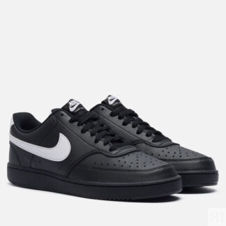 Мужские кроссовки Nike Court Vision Low, цвет чёрный, размер 44.5 EU