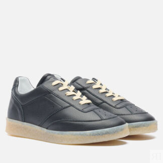 Женские кроссовки Maison Margiela MM6 6 Court FW24, цвет чёрный, размер 37