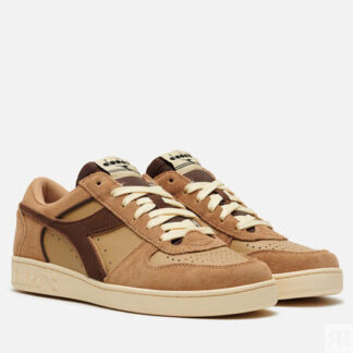 Кроссовки Diadora Magic Basket Low Suede Leather, цвет коричневый, размер 4