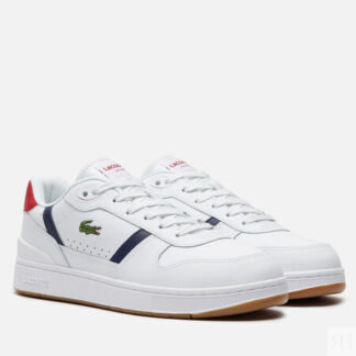 Мужские кроссовки Lacoste T-Clip Set, цвет белый, размер 42.5 EU