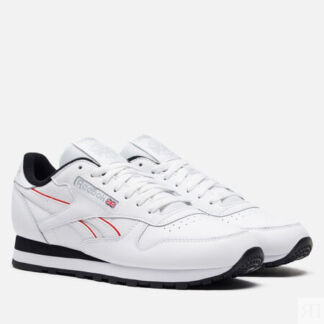 Мужские кроссовки Reebok Classic Leather, цвет белый, размер 44.5 EU