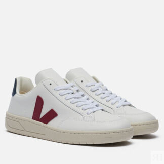 Кроссовки VEJA V-12 Leather, цвет белый, размер 45 EU
