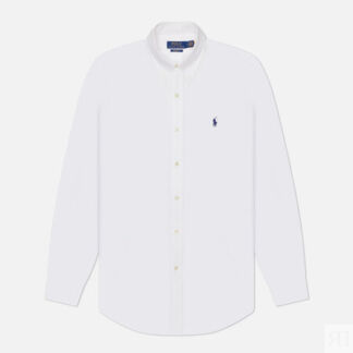 Мужская рубашка Polo Ralph Lauren Embroidered Logo Poplin Custom Fit, цвет