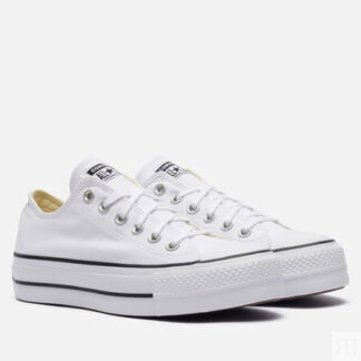 Женские кеды Converse Chuck Taylor All Star Canvas Platform, цвет белый, ра