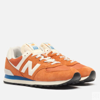 Кроссовки New Balance U574VPA, цвет оранжевый, размер 44.5 EU