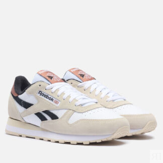 Мужские кроссовки Reebok Classic Leather, цвет бежевый, размер 42.5 EU