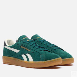Мужские кроссовки Reebok Club C Grounds UK, цвет зелёный, размер 44.5 EU