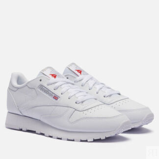 Женские кроссовки Reebok Classic Leather, цвет белый, размер 40 EU