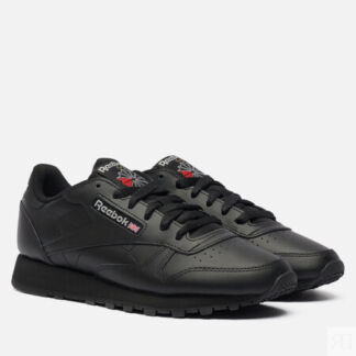 Женские кроссовки Reebok Classic Leather, цвет чёрный, размер 36 EU