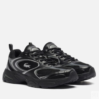 Мужские кроссовки Lacoste Storm 96 2K, цвет чёрный, размер 40.5 EU