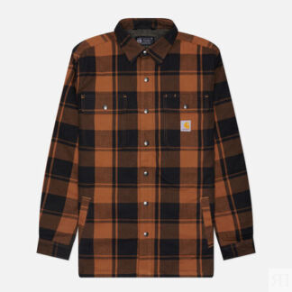 Мужская рубашка Carhartt Relaxed Fit Heavyweight Flannel Overshirt, цвет ко
