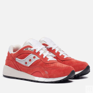 Мужские кроссовки Saucony Shadow 6000 Suede Premium, цвет красный, размер 4