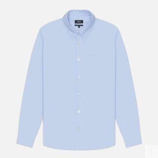 Мужская рубашка A.P.C. Greg Logo, цвет голубой, размер M