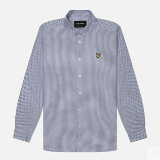Мужская рубашка Lyle & Scott Shepherd Check, цвет голубой, размер L