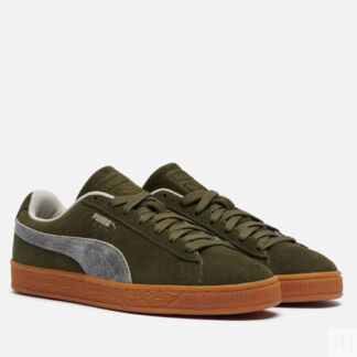 Кроссовки Puma Suede Reward, цвет зелёный, размер 46 EU