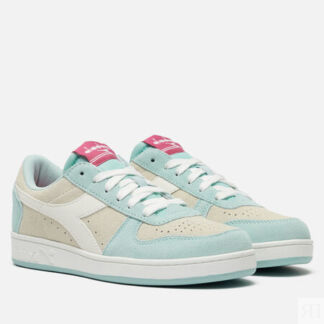 Женские кроссовки Diadora Magic Basket Low Suede, цвет голубой, размер 40 E