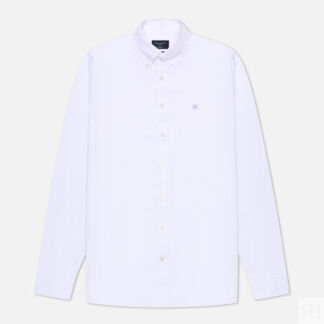 Мужская рубашка Hackett Washed Oxford Slim Fit, цвет белый, размер XXL