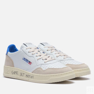 Мужские кроссовки Autry Medalist Low Lettering Suede, цвет белый, размер 44