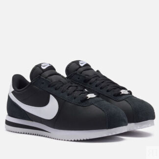 Женские кроссовки Nike Wmns Cortez Textile, цвет чёрный, размер 38.5 EU