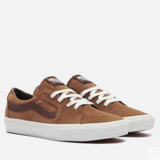 Мужские кеды Vans SK8-Low Suede, цвет коричневый, размер 40.5 EU