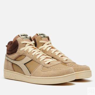 Кроссовки Diadora Magic Basket Demi Cut Suede Leather, цвет бежевый, размер
