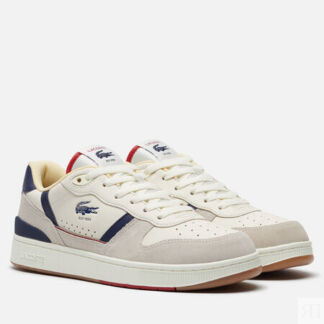 Мужские кроссовки Lacoste T-Clip Set, цвет бежевый, размер 44.5 EU