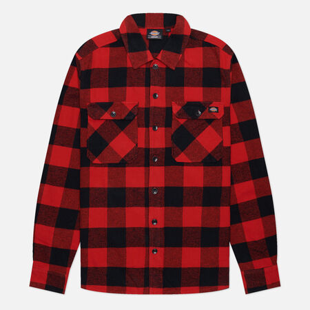 Мужская рубашка Dickies Sacramento, цвет красный, размер S фото 1