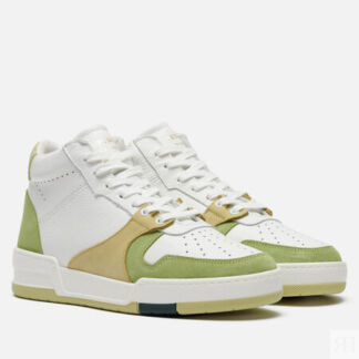 Женские кроссовки Zespa ZSP24 Nappa/Suede Bicolor, цвет зелёный, размер 36